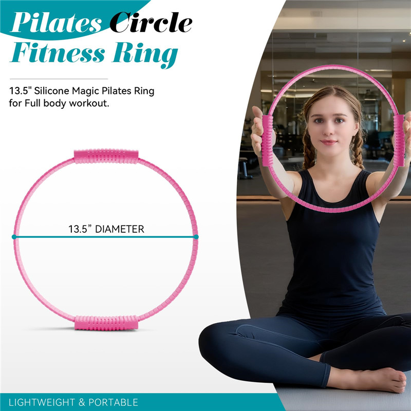 Pilates Ring Magic - Umweltfreundlicher Doppelgriff Silikon Yoga-Ring Magic Circle
