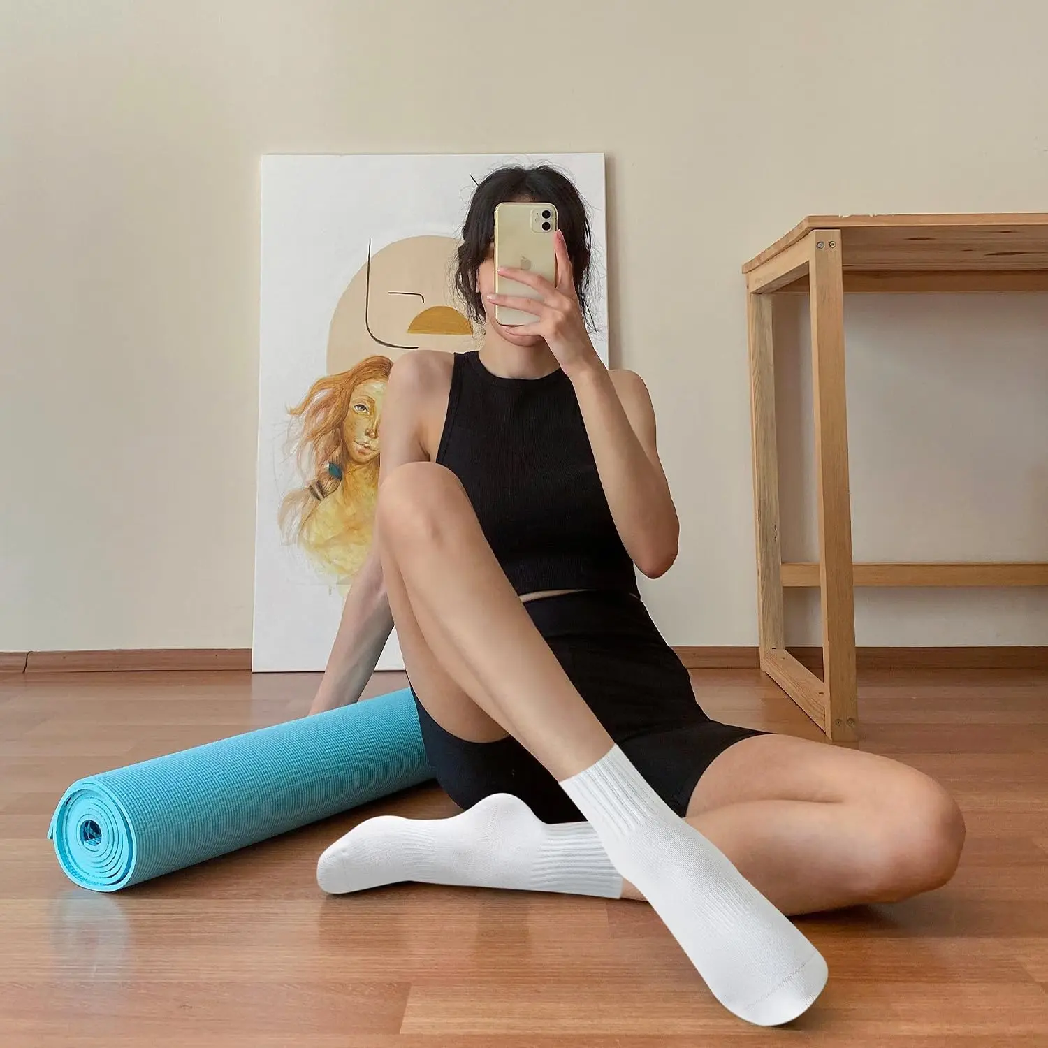 4 Paar Damen-Yoga-Socken, einf – Pilates & Yoga Training Center Bewertung und Preis